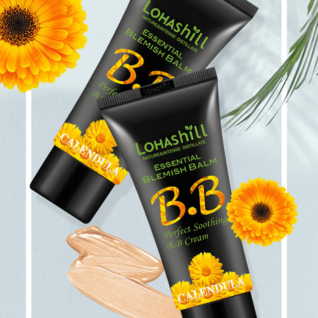 Lu Hanshi 784 Calendula Soothing BB Cream Isolating Concealer Moisturizing Repair Nude Makeup Cream Student Model