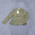 Thu hồi áo khoác gió kaki ngắn của phụ nữ Nhật Bản, áo hai dây trẻ em hoang dã, áo mùa xuân và mùa thu - Áo khoác ngắn