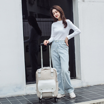  New trolley backpack portable universal wheel travel bag large capacity lightweight travel bag business travel bag duffel bag