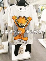 zara domestic 03037670251 boys and girls Garfield printed T-shirt 3037670