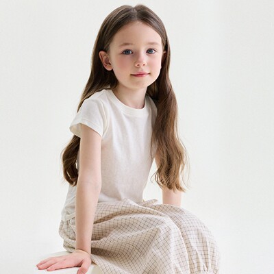 Baby Summer New Versatile Simple Solid Color Short-Sleeve T-Shirt for Girls 2026 Fashion Children's Top Trendy — 3