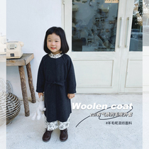 Yun'er's mother and girl's autumn and winter hair coat Children's fashionable foreign-style coat Baby coat tide