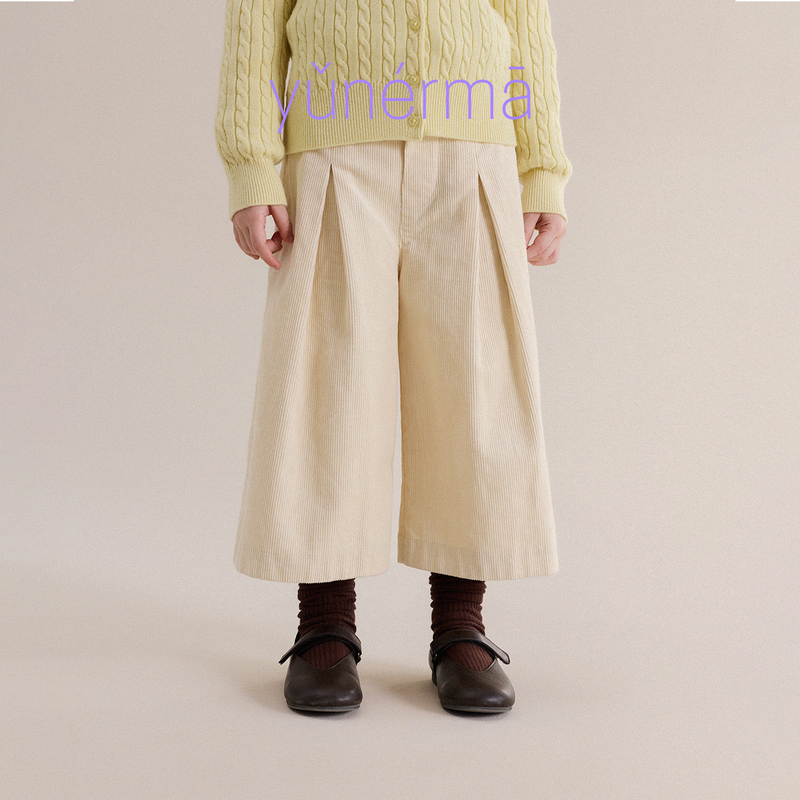 Yunerma Girls' Autumn Versatile Corduroy 8/10 Length Wide-Leg Pants Baby Pure Cotton Casual Pants Children's Spring and Autumn Trousers Yunerma Girls' Autumn Versatile Corduroy 8/10 Length Wide-Leg Pants Baby Pure Cotton Casual Pants Children's Spring and Autumn Trousers