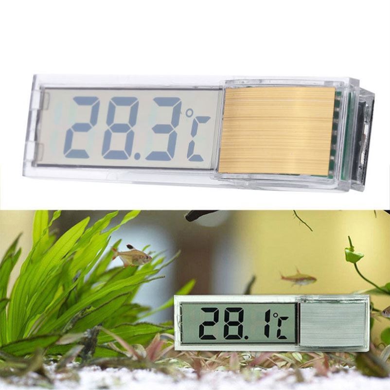 Fish tank thermometer High precision Outer patch transparent liquid crystal electronic Number of water fish fish exclusive high precision water temperature test