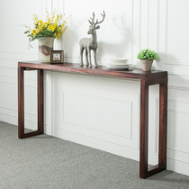 The wall of all solid wood seal tables for Nordic knife stand for a modern minimal foyer narrow side table long strip