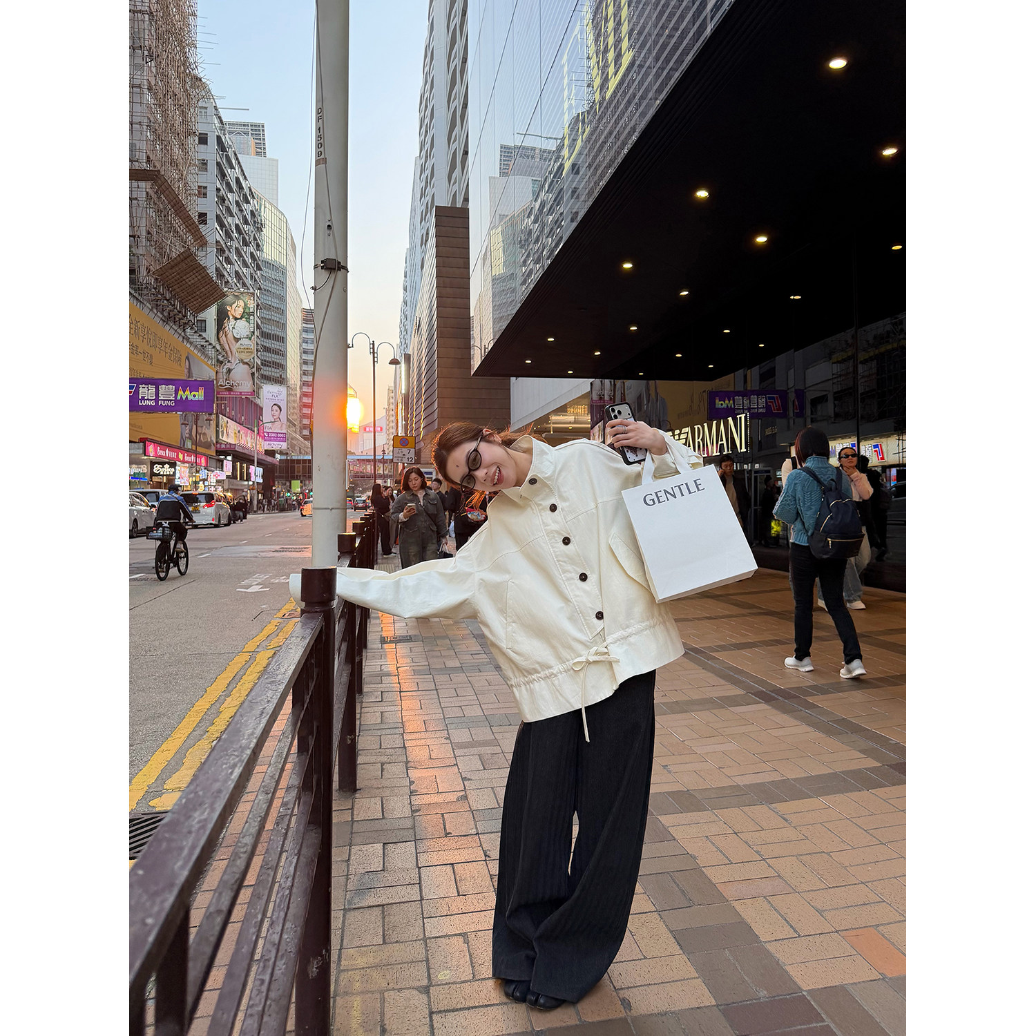 LelyMooch оригинальный дизайн винтажные черно-серые полосатые прямые широкие брюки женские свободные универсальные джинсы