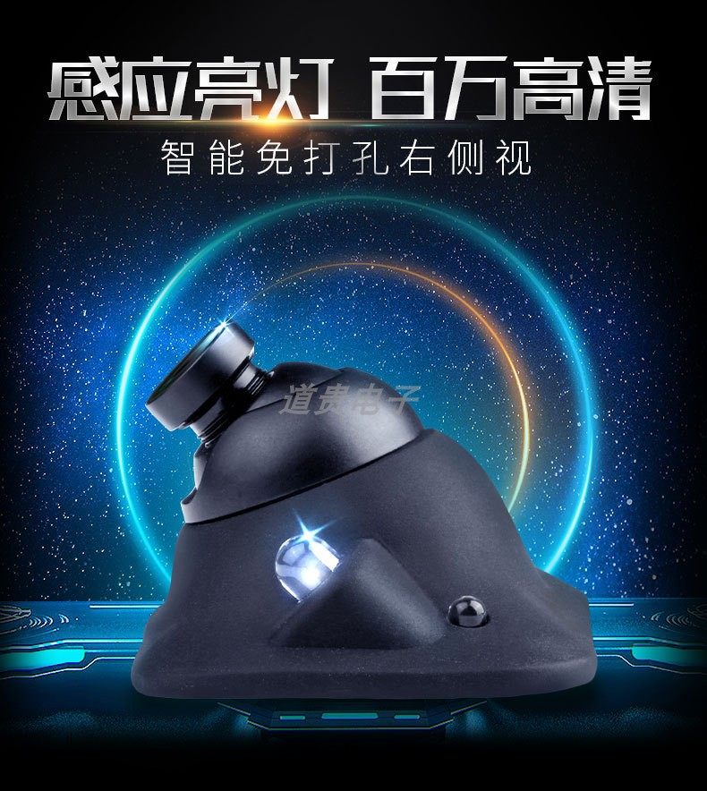 Car Left and Right Blind Spot Assist System Vehicle-Mounted Display Infrared Automatic Light-Sensing High-Definition Night Vision Camera