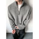 Cleanfit lazy half-zip turtleneck sweater men's autumn and winter Korean fashion brand soft waxy pullover sweater top
