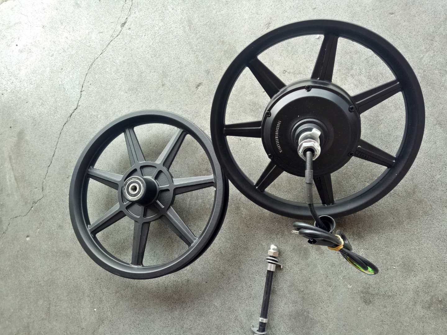 Buy Factory direct sales 14 inch brushless gear hub motor 24V48V500W aluminum alloy wheels on