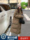 Khaki down jacket women's mid-length 2025 winter new style slim temperament high-end thickened warm bread coat