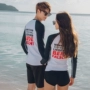 2018 Bộ đồ lặn Hàn Quốc nam và nữ chia tay quần dài lướt sóng phù hợp với áo chống nắng đồ bơi nhanh khô quần áo đôi sứa - Vài đồ bơi 	đồ đôi đi biển màu trắng	