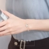 Cô gái trái tim ngọt ngào ins925 sterling bạc siêu dễ thương vòng tay gấu trúc nhỏ nữ sinh viên Hàn Quốc phiên bản đơn giản dễ thương Sen Sở hữu của bạn gái
