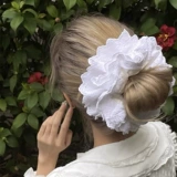 Брендовый хлопковый большой аксессуар для волос, коллекция 2022, кружевное платье, стиль Лолита