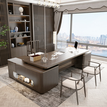 Modern new Chinese style boss desk and chair office simple president office supervisor desk executive desk computer desk