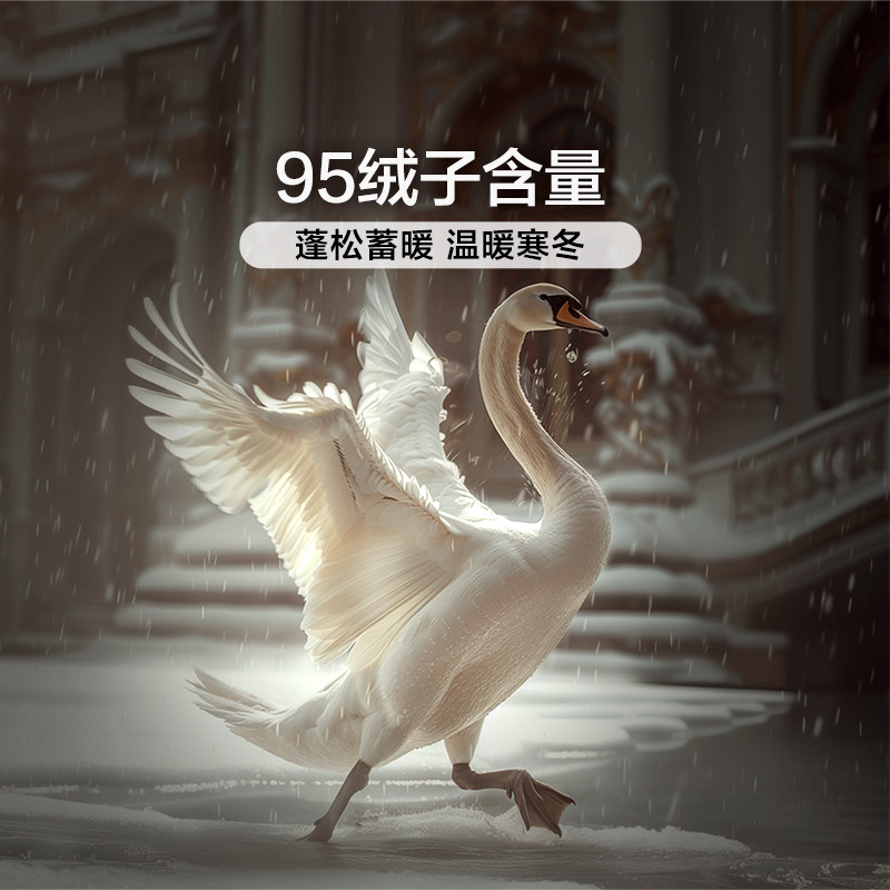 Fuanna Quilt, down Quilt, Winter Quilt, 80S Pure Cotton Spring and Autumn Quilt Core, Winter Thickened All-Cotton 95% White Goose down Bedding