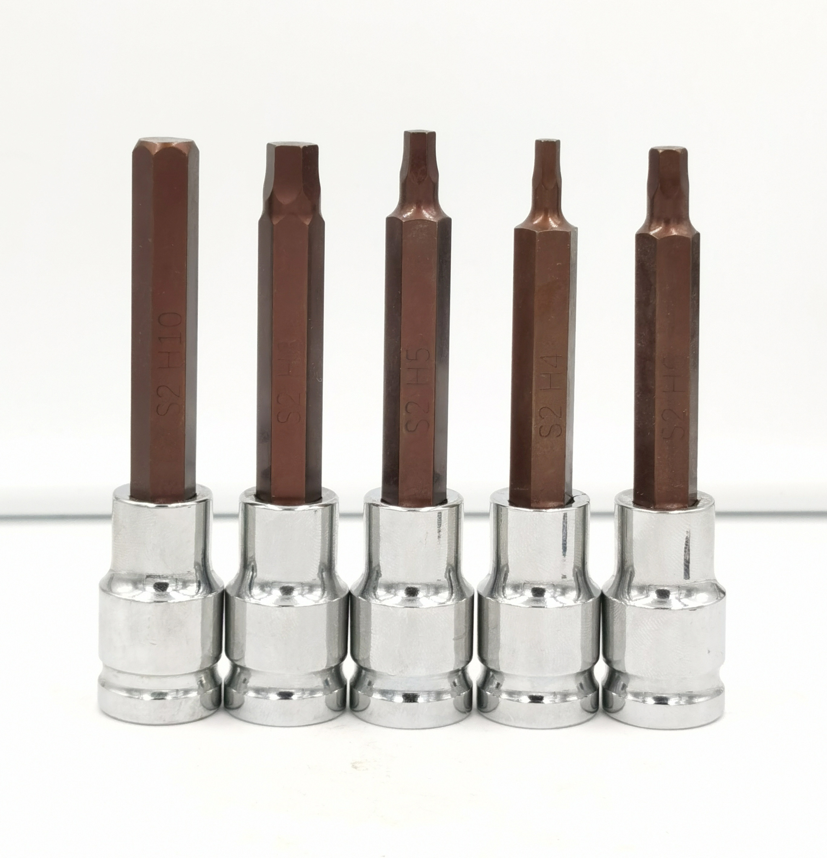 Inner hexagon socket electric wrench screwdriver S2 combination lengthened 1 2 wind gun conversion rotary batch head 6 angle wrench