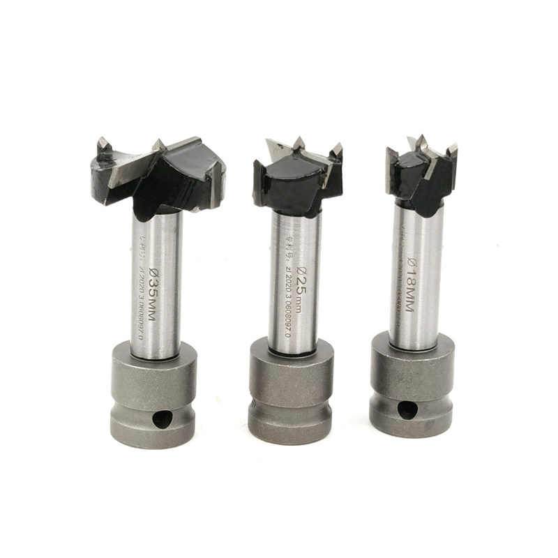 Electric starter drill bit woodworking special drill template board hole reaming drill plate desktop drilling hole