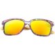 Polarized retro street style trendy glasses handmade bamboo leg glasses square frame color film sunglasses tinted sunglasses