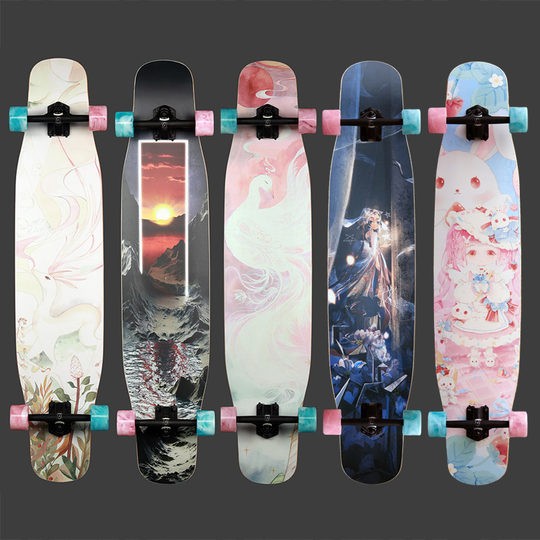 Longboard trasero para niños y niñas principiantes serie Xingmu