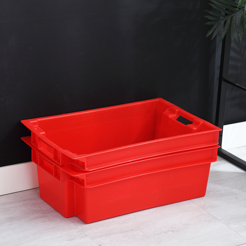 Plastic chicken duck thickening transport basket frozen dislocation box fresh meat box fish box vegetable logistics box