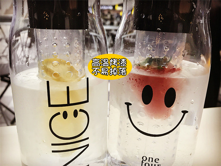 Hàn Quốc sáng tạo dung tích lớn chai nước bằng nhựa chanh xu hướng GD nam và nữ sinh viên với ngăn đựng nước bằng tay không bị rò rỉ - Tách cốc giữ nhiệt lock and lock