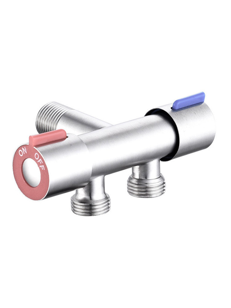4 points 6 points One in two out three-way with switch water valve triangle valve Washing machine all copper valve water inlet three-way