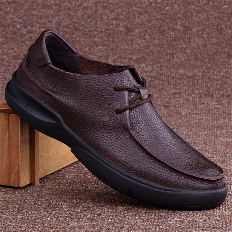 Foreign trade men's shoes leather business casual leather shoes men's spring and summer single-layer cowhide hollow breathable men's leather shoes soft sole
