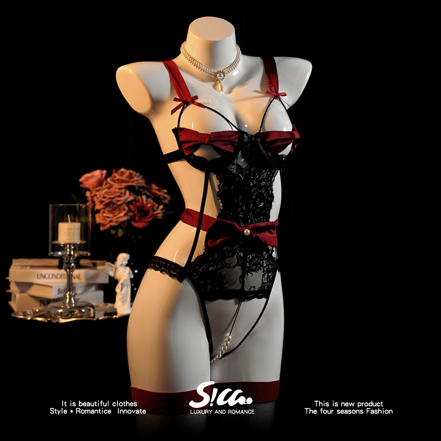 Сексуальное женское белье, новинка 2026 года, сексуальная пижама без застежки с маленькой грудью, соблазнительный наряд, дразнящий мужчин qqny, цельный