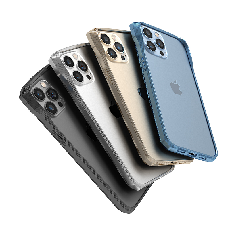 Suitable for Apple iPhone 15 Pro Max Phone Case Frame Protection and Anti-Fall iPhone 13 Pro Max Metal Anti-Fall Frame Iphone13Rpo Aluminum Alloy Frame Case