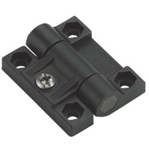 HL079 adjustable damping hinge mechanical equipment box door hinge switch control cabinet plastic hinge black