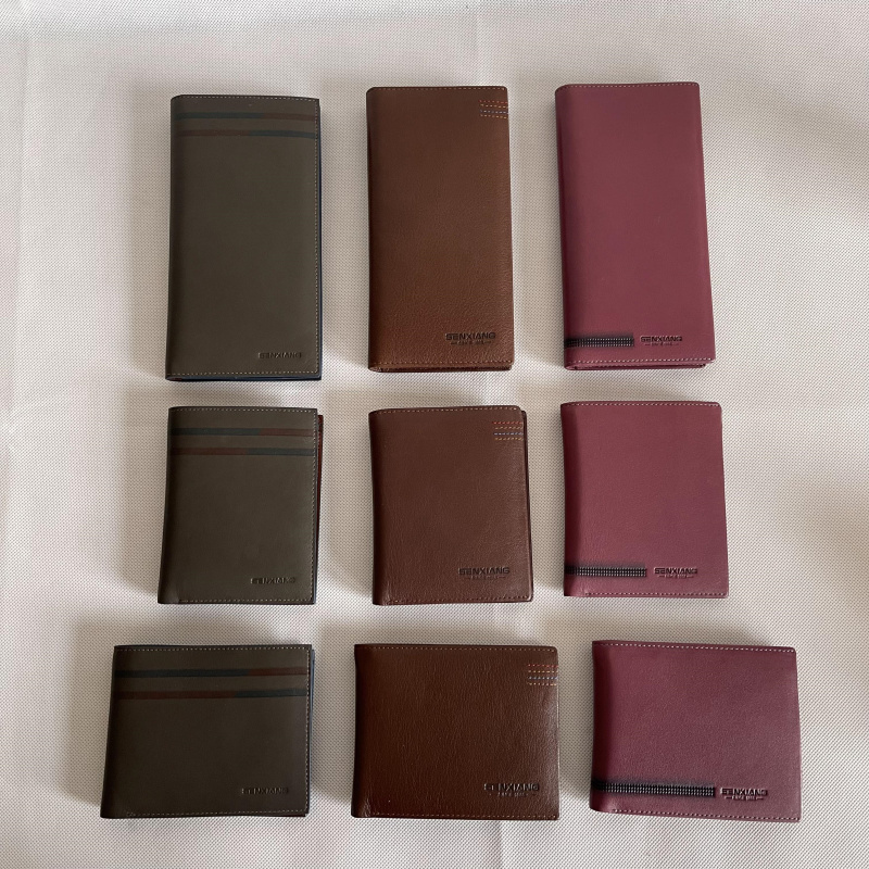 Special Price Youth Wallet Headlayer Bull Leather Long Version Pure Color Harp Men Retro Trend Money Clip Brand New Business Short