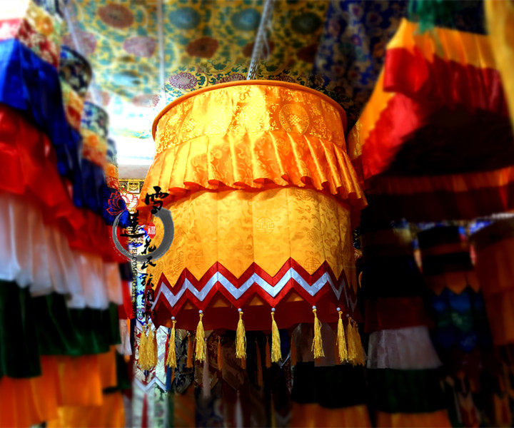 Tibetan-style decoration Tibetan-style decoration pure handmade Tibetan-style ceiling hanging curtain umbrella cover treasure umbrella