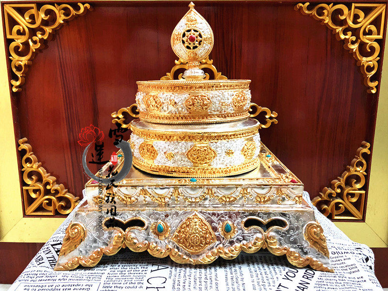 Nepal pure copper-white gold-silver three-seventeen for man's tea roman Zappan