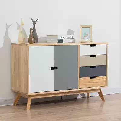 Cabinet of drawers bedroom solid wood simple modern lockers