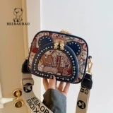 北包包 Шоппер, модная милая универсальная сумка на одно плечо, камера, сумка для техники, городской стиль, с медвежатами