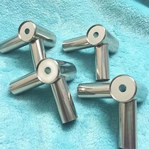  Wrought iron square mosquito net bracket three-way paint tube Metal mosquito net accessories connector 13-12-12 three-way