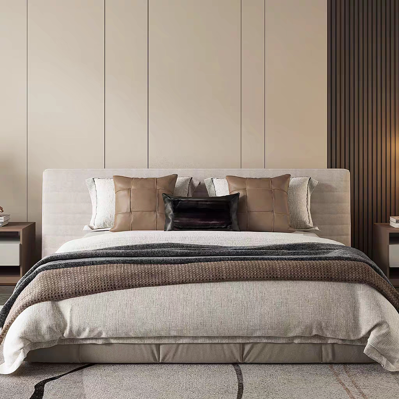 Modern Light Luxury Multi-Piece Set in Coffee Color for Model Rooms, Bedding for Model Rooms, Sales Department Bedding