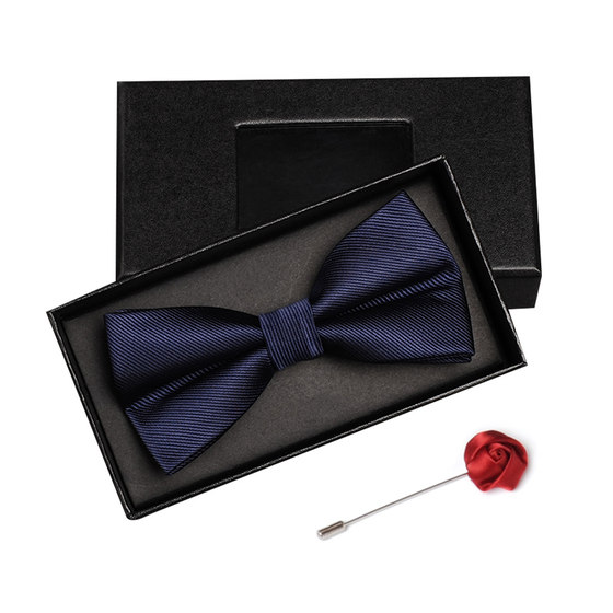 Bow tie men's wedding wedding groom's best man's Korean suit burgundy red men's bow tie trendy