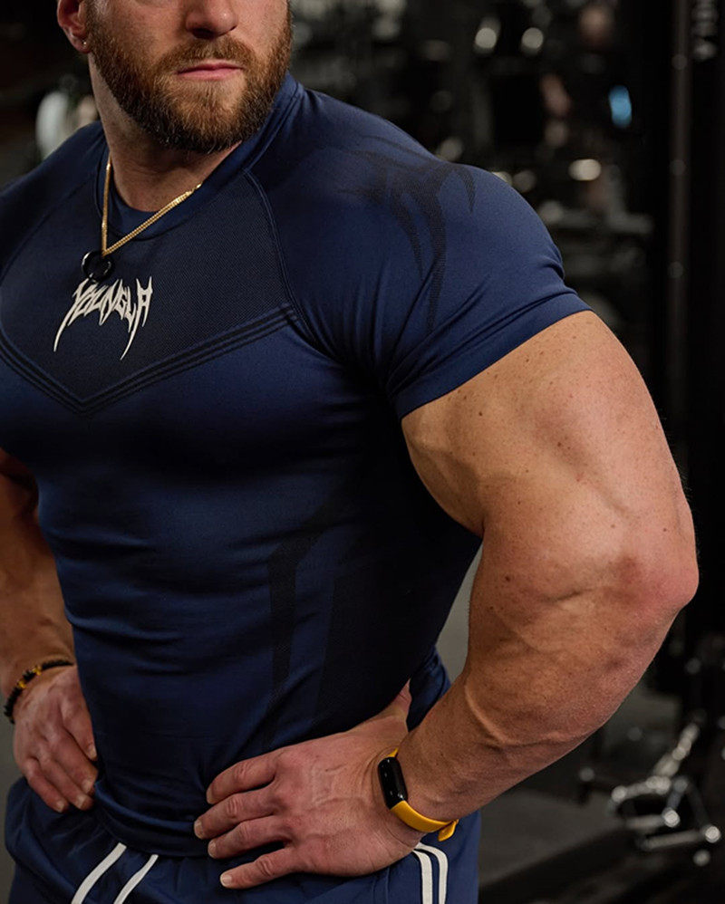 Brother, спортивная быстросохнущая дышащая эластичная футболка с коротким рукавом, в американском стиле, в обтяжку 