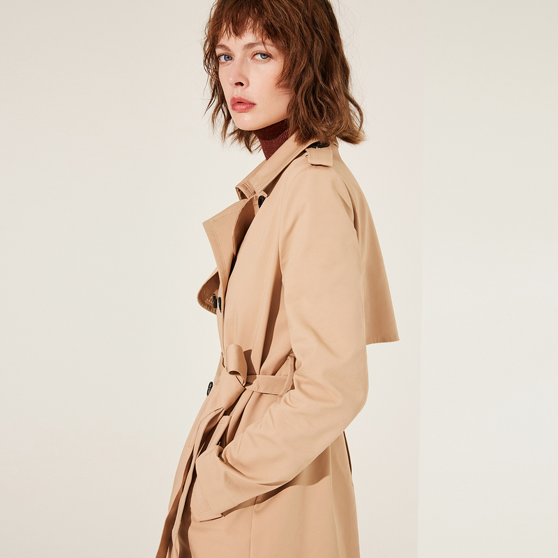 Trench pour femme NAIVEE   en Coton - Ref 3228320 Image 2