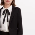 Nawei 2018 thu đông 2018 chuyên nghiệp thời trang OL mới một nút đen mỏng nhỏ phù hợp với nữ là áo khoác mỏng