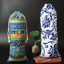 10*25 10*24 Chinese style cloth bag long cloth bag rice bag corset pocket tea herbal spice bag