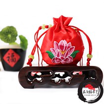 Sachet empty bag Carry-on Chinese medicine small fortune bag Embroidered Lotus Peace Nafu bag Fetal hair bag Sachet with empty bag