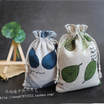 New cute color cartoon series small fresh bunch pocket Linen breathable small bag for small things storage