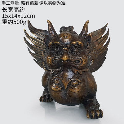 金翅大鹏鸟纯铜雷震子大鹏金翅明王鲲鹏鸟迦楼罗催旺文昌摆件装饰-淘宝