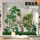 Simulated Green Plant Landscape, Tropical Plant Landscaping Combination, Interior Decoration, Shopping Mall Window Decoration, Coconut Tree, Bistro