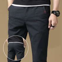 Pants mens 2020 summer new versatile slim mens casual pants straight loose Korean version of the trend of spring and summer trousers