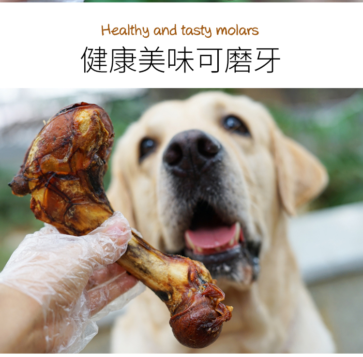 Thịt bò giòn lớn Skeleton Dog Snacks Chó lớn Molar Stick Labrador Golden Retriever Pet Bone Dog Chew hạt natural core