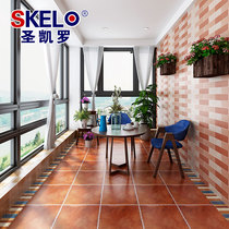 San Carlo tiles American pastoral antique tiles 400*400 floor tiles Retro tiles Living room non-slip floor tiles