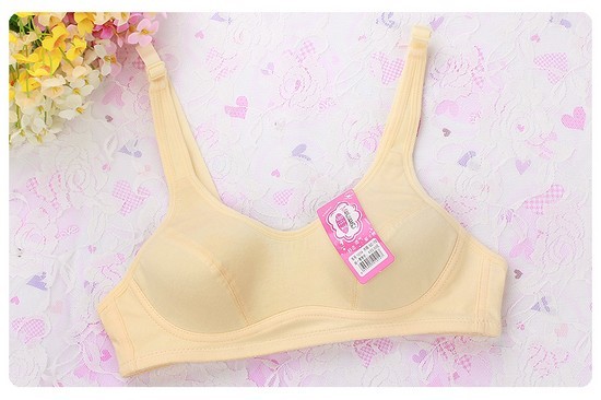 Học sinh trung học kích thước lớn phù hợp với đồ lót cô gái không có vòng thép áo ngực cô gái phát triển thời kỳ mỏng phần bông nhỏ ngực áo ngực đồ lót học sinh